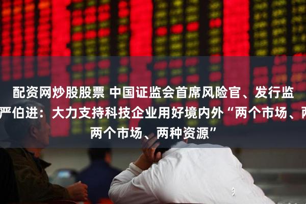 配资网炒股股票 中国证监会首席风险官、发行监管司司长严伯进：大力支持科技企业用好境内外“两个市场、两种资源”